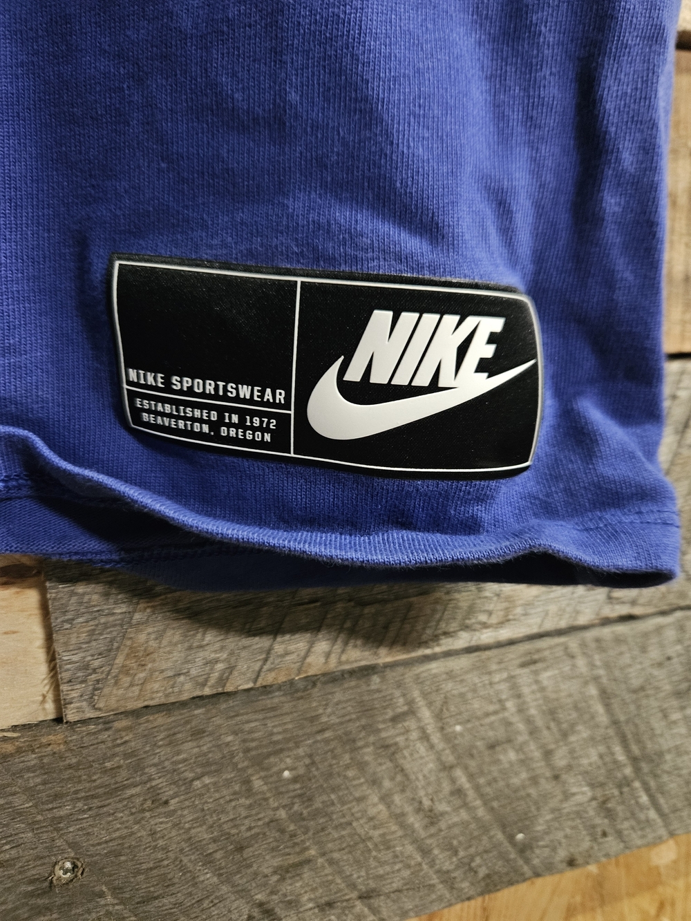 Nike Sportswear Futura Raglan Shirt Mens Large 3/4 Sleeve Tee Heavyweight Purple - Picture 3 of 8